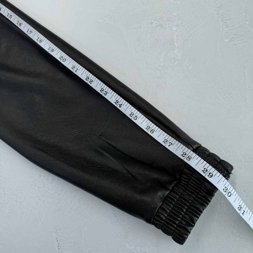 Spanx Leather Like Joggers Black S Tummy Control Pull On Pants - Picture 11 of 16